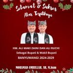 Puskaptis Banyuwangi Ucapkan Selamat Atas 'Kemenangan' Paslon 02 Ali Makki-Ali Ruchi Sebagai Bupati dan Wakil Bupati Pilihan Rakyat Banyuwangi IMG-20241128-WA0116(1)